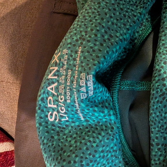 SPANX Teal Leggings - Picture 2 of 2